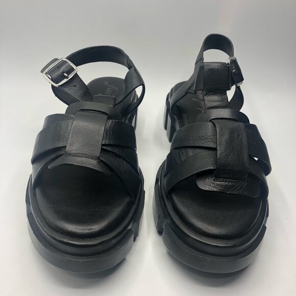 Free People Finley Brooks Sandal Black Size EU 41 US 11 - Picture 2 of 11